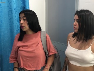 Sharing Hotel Room with Latina Stepmother and Sister: A Trio Experience