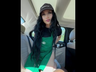 Starbucks Barista with Big Ass Gets Fucked Senselessly