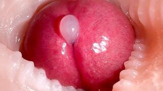 Intense 4K shot: Cum twice in pussy, loud moans accompany each creampie.