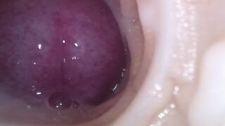 Internal camera filming: Pussy creampie conclusion.