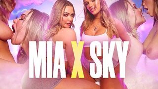 Lesbian actress Mia Malkova in Sky Bri’s film.